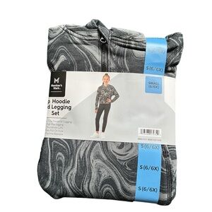 ✨MEMBER’S MARK Girl's Long Sleeve Zip Hoodie & Legging Set/Size 6/6x